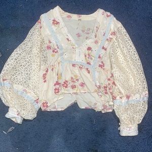 Gorgeous free people boho shirt